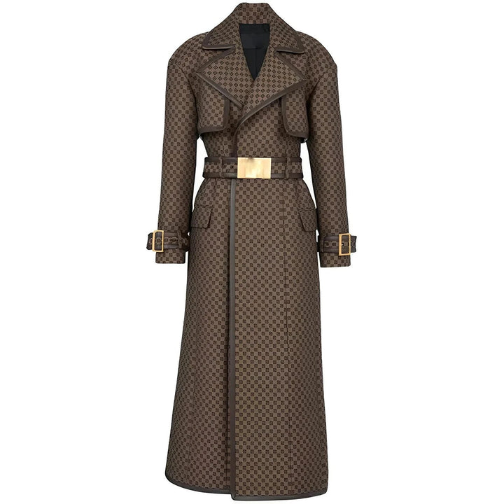 Antonia Embossed Trench Coat 