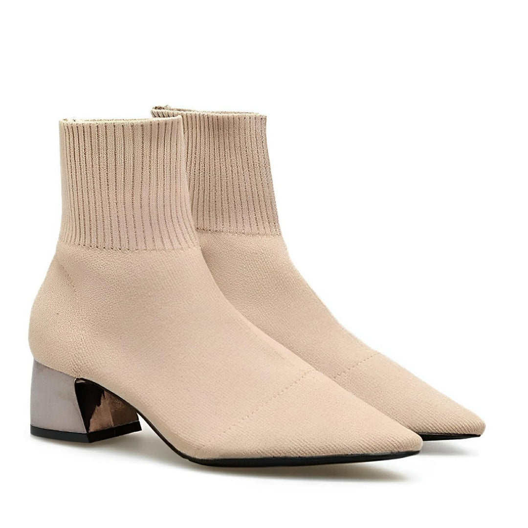 Ashley Knit Ankle Boots 