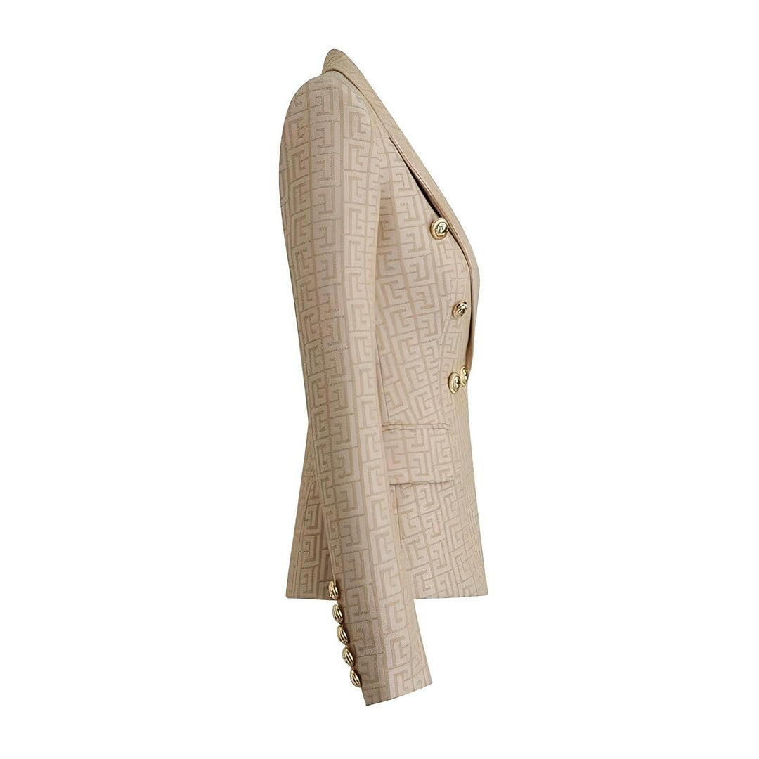 Bianca Patterned Blazer - Sand 