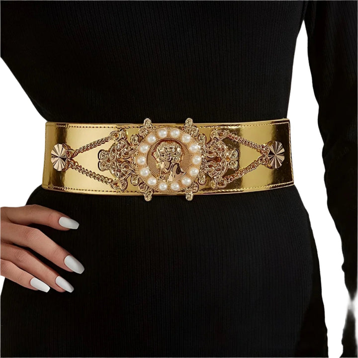 Claire Faux Pearl Belt 