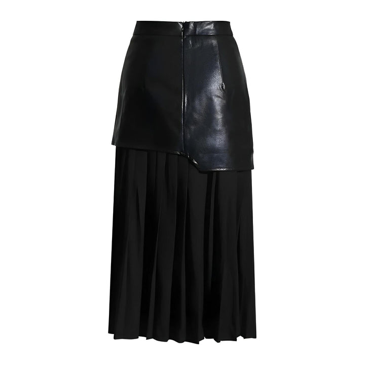 Darcy Contrast Panel Midi Skirt 