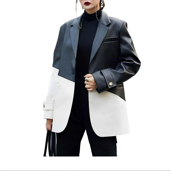 Farrah Contrast Panel Blazer 