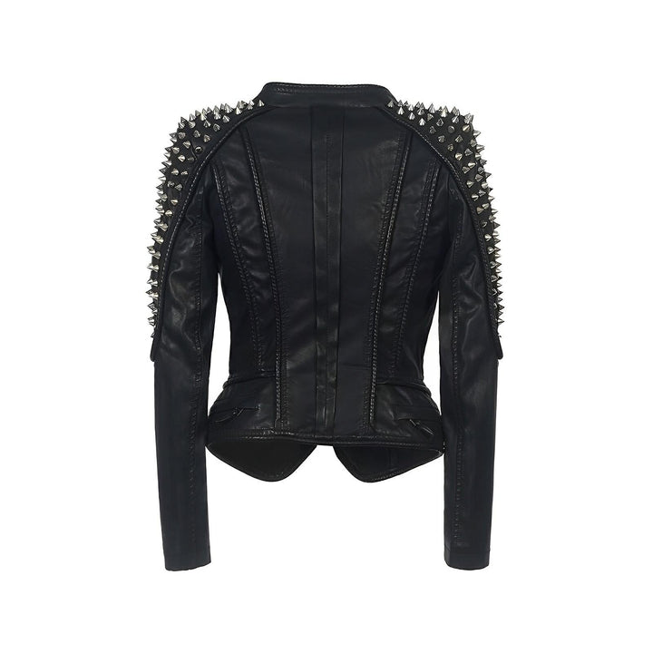 Gia Studded Leather Jacket 