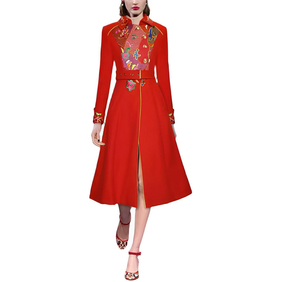 Hester Embroidered Overcoat 