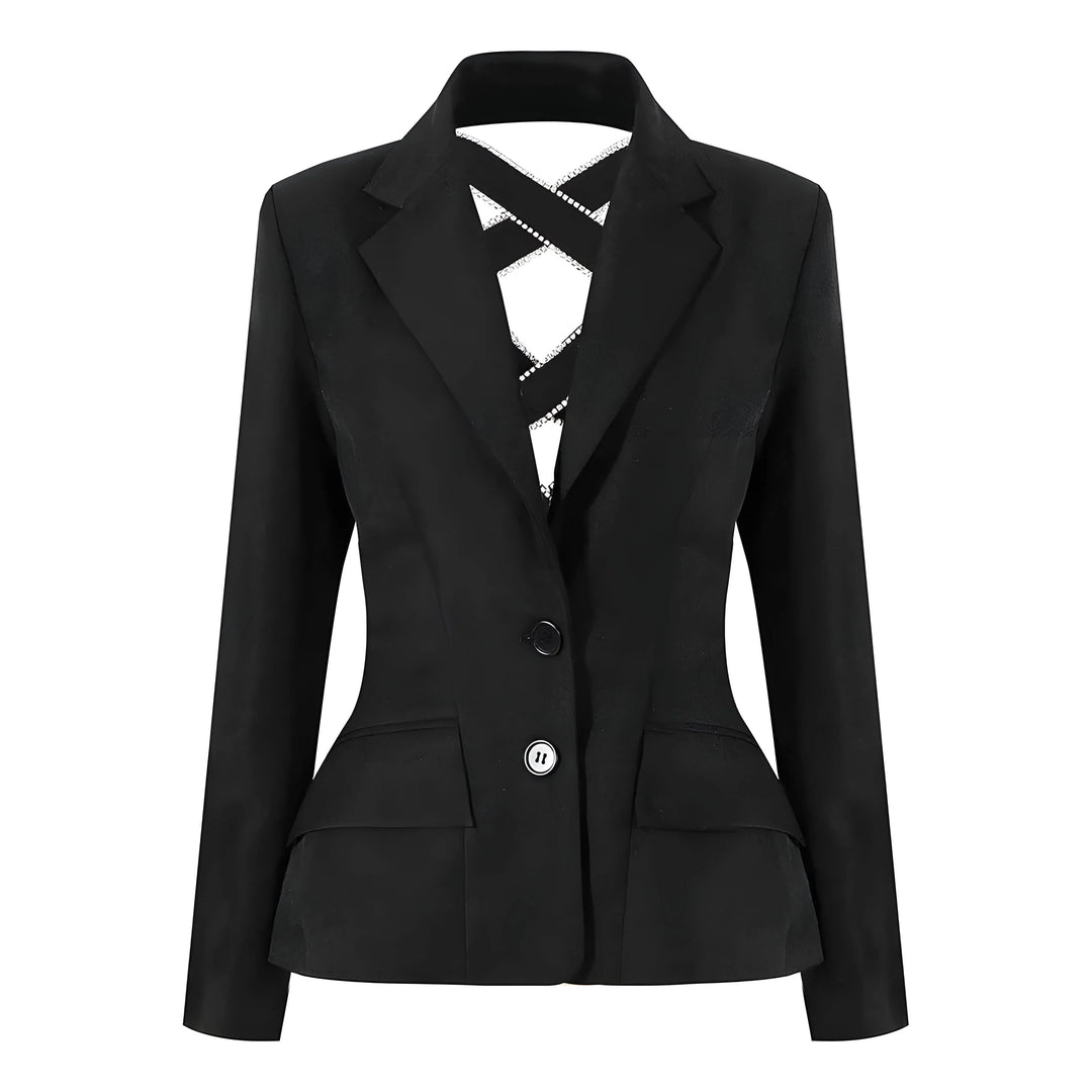 Jocelyn Open-Back Blazer 