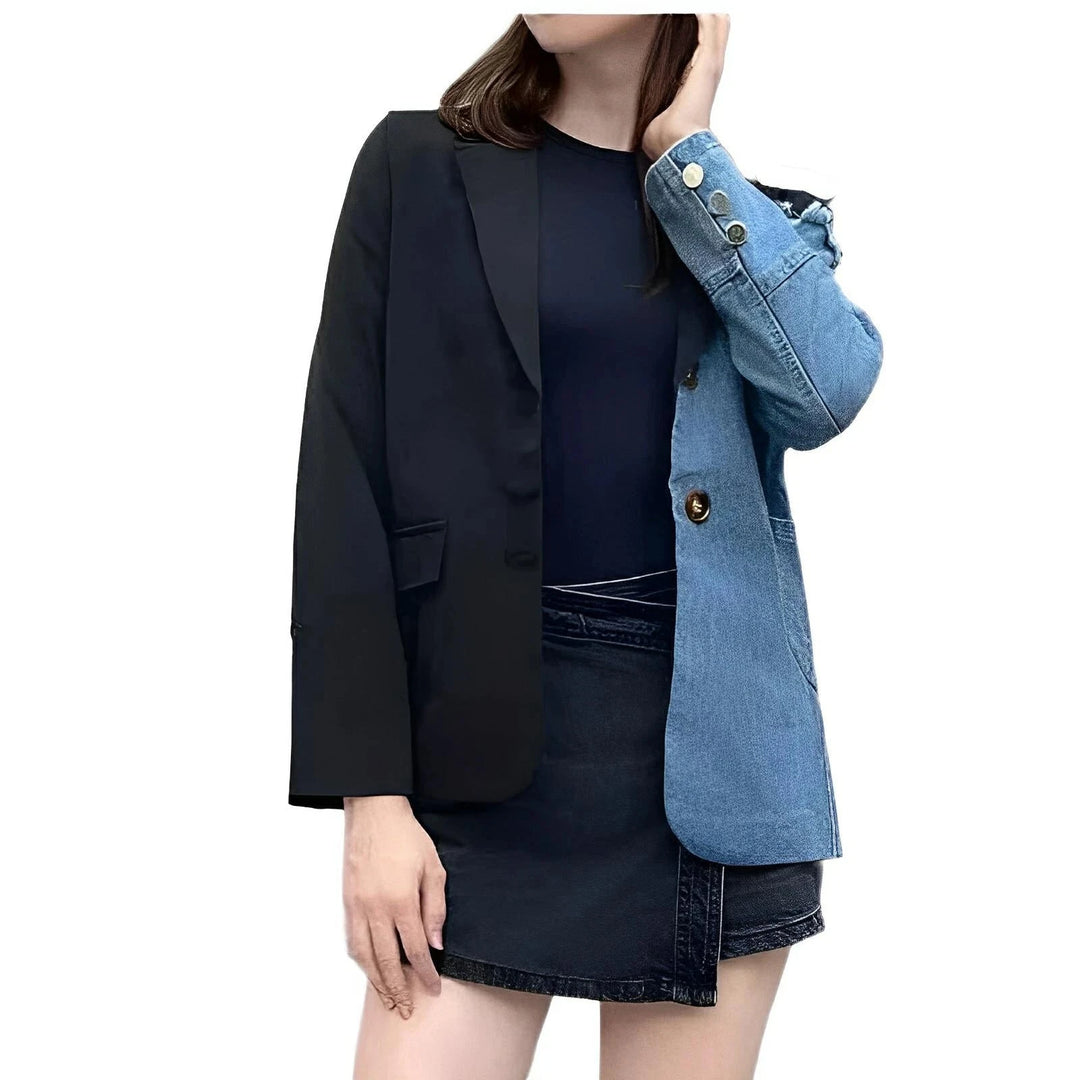 Maren Contrast Panel Blazer 