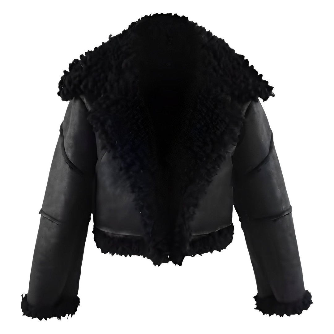 Niamah Cropped Faux Fur Jacket 