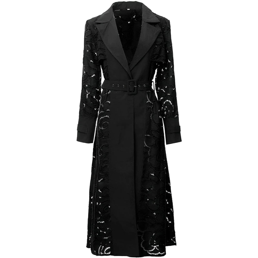 Nicolette Embroidered Trench Coat 