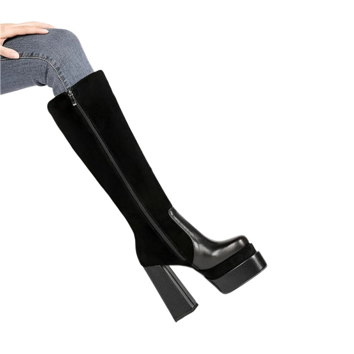 Selena Knee-High Platform Boots 