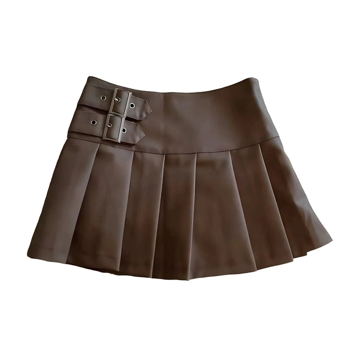 Sia Faux Leather Mini Skirt 