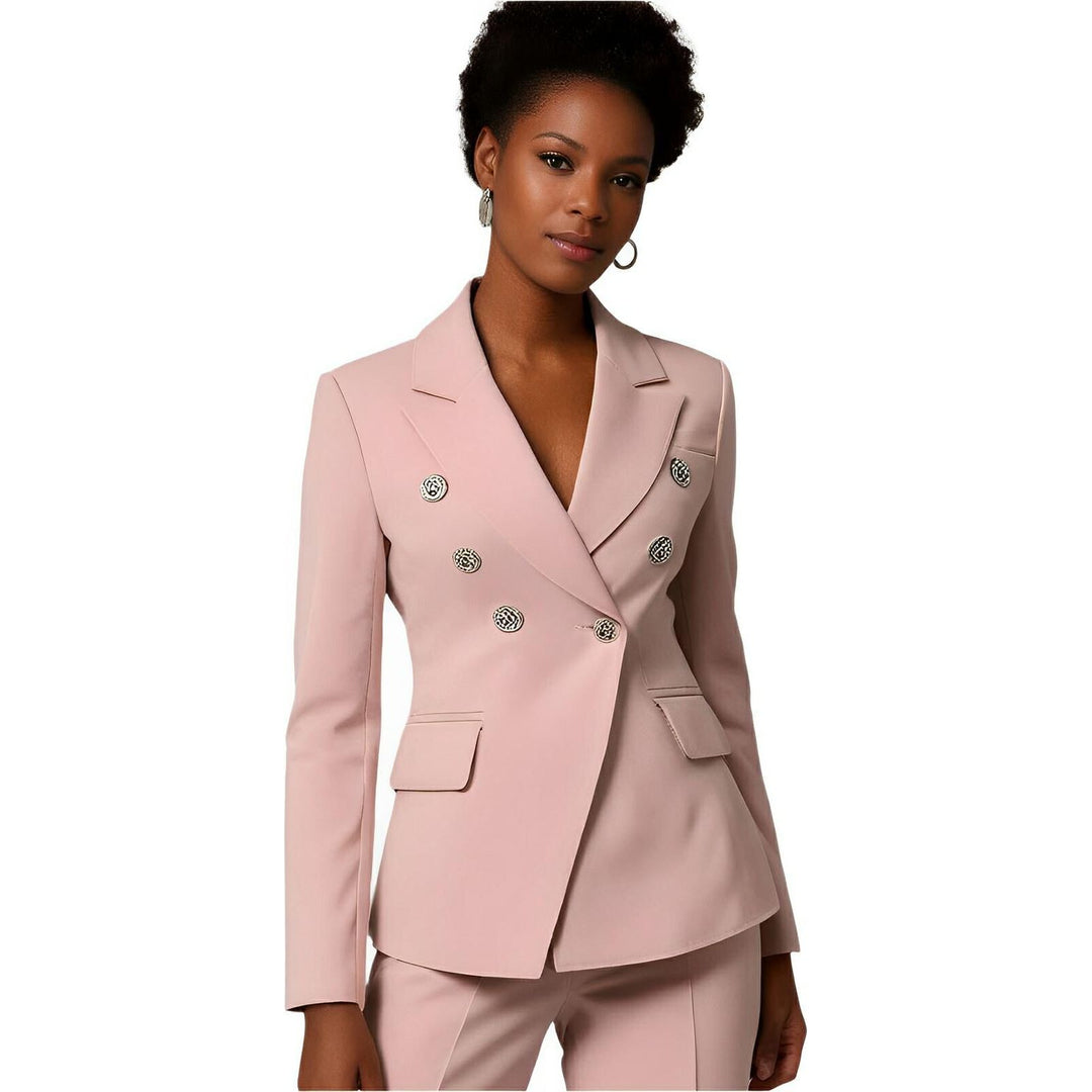 Talia Fitted Blazer - Blush 