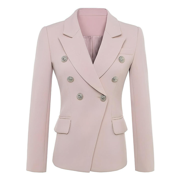 Talia Fitted Blazer - Blush 