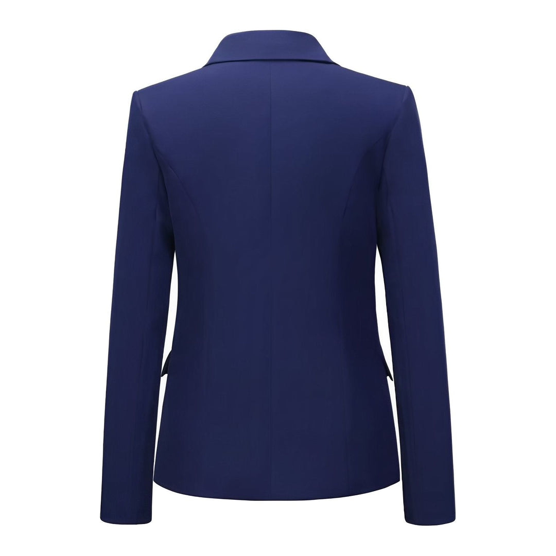 Talia Fitted Blazer - Navy Blue 