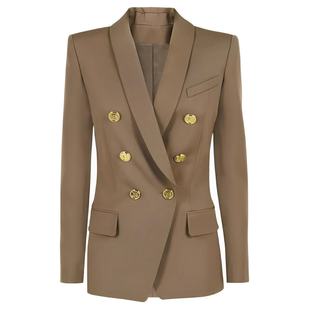 Talia Fitted Blazer - Sand 