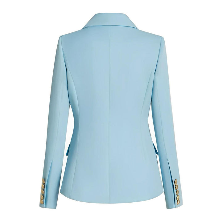 Talia Fitted Blazer - Sky Blue 