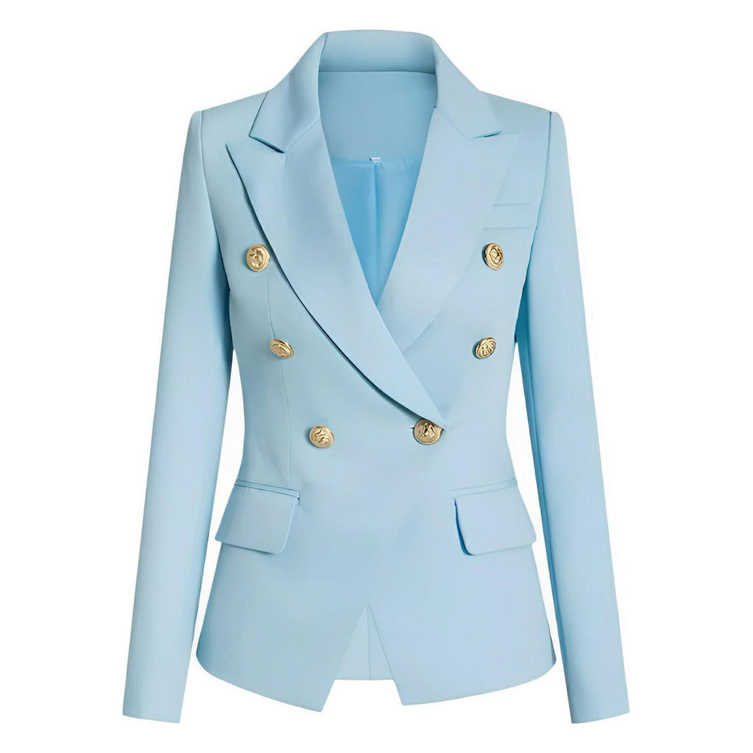 Talia Fitted Blazer - Sky Blue 