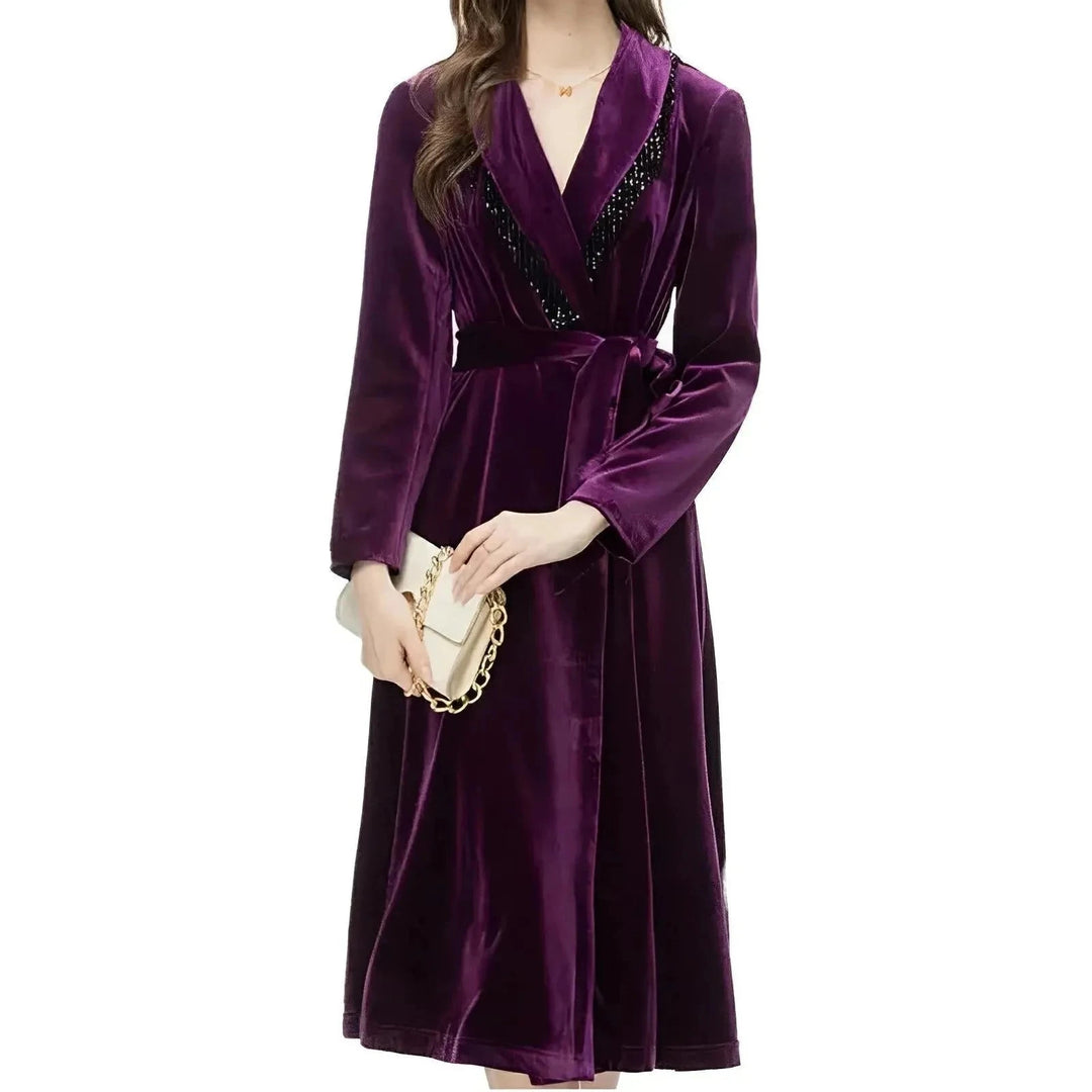 Tansy Velvet Overcoat 