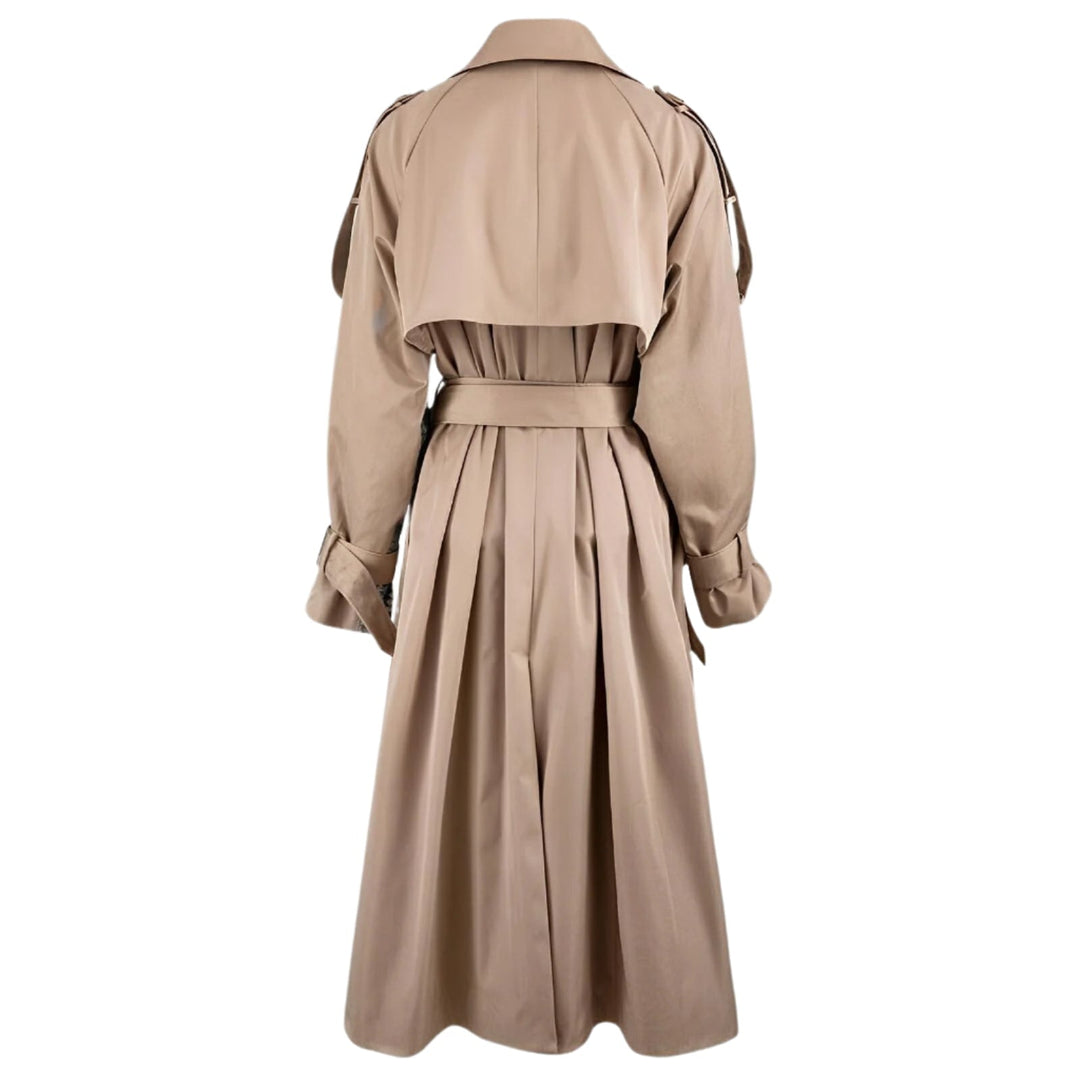 Tessa Contrast Panel Trench Coat 