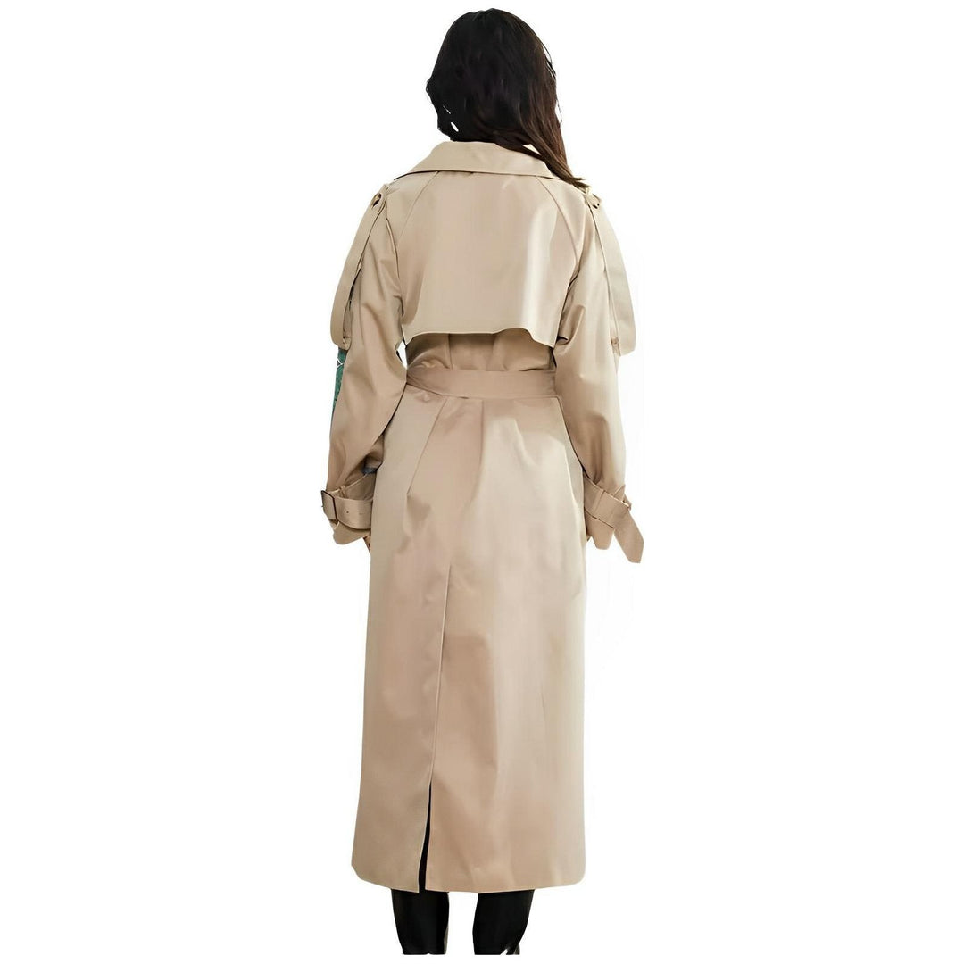 Tessa Contrast Panel Trench Coat 