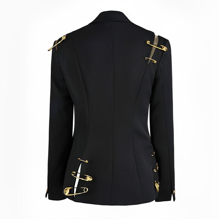 Tessa Gold Pin Blazer 