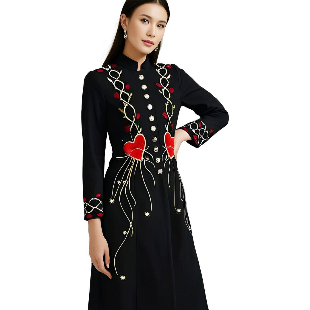 Veda Embroidered Overcoat 