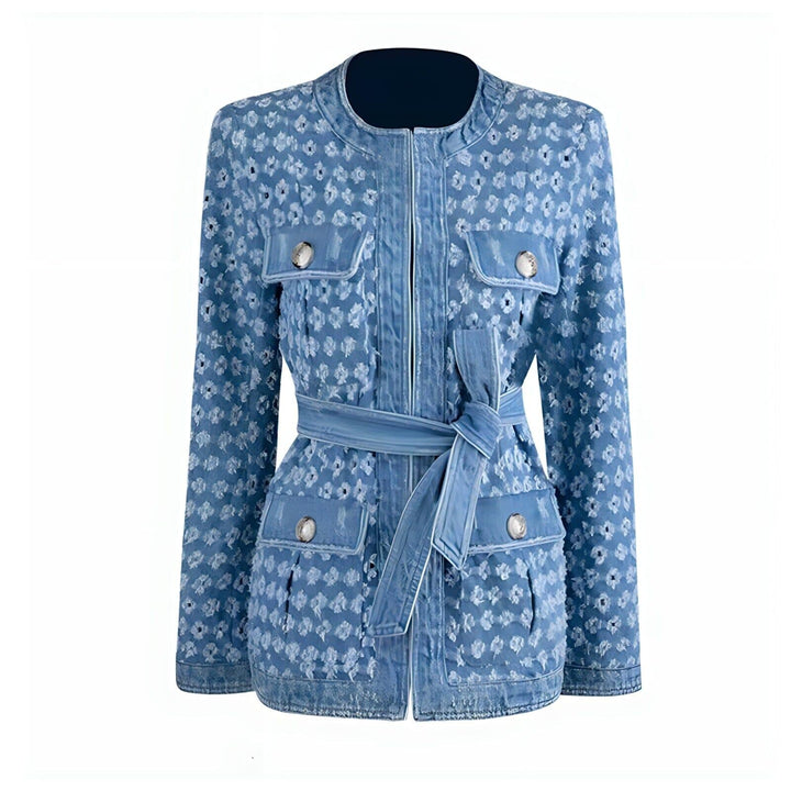 Virgo Belted Denim Jacket 