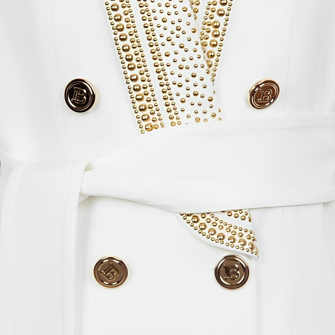 Vivienne Belted Rhinestone Blazer 