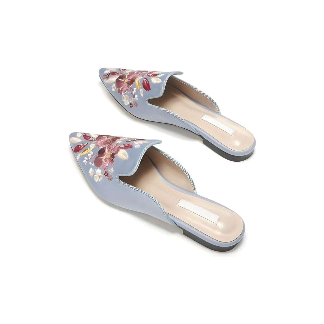 Zinnia Satin Mules 