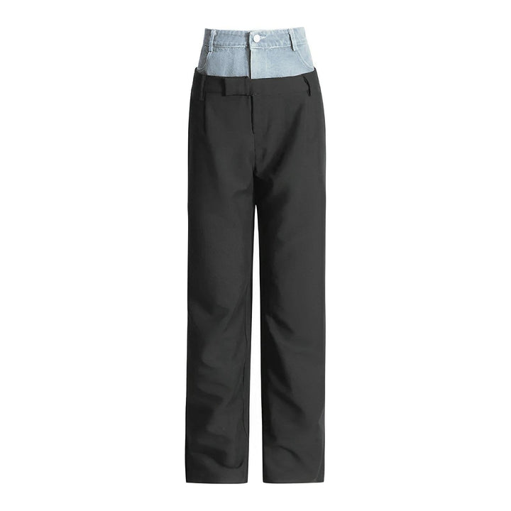 Zoya Contrast Panel Trousers 